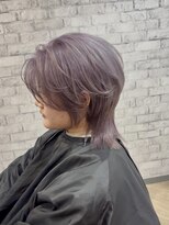 ラビマーニ 箕面店(Labimani) ウルフカット×フェイスレイヤー×ラベンダーカラー