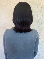 プリモ ココ 鍋島店(Primo coco.)&nbsp;グレージュ 透明感カラー 髪質改善カラー 外ハネミディ 艶髪