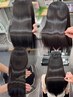 毎朝の時短に！《うねり・広がり解消》美髪ストレート+補修TR