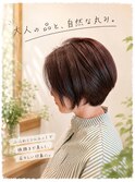 【50代/髪質改善】自然な丸みの若見え上品ショート♪