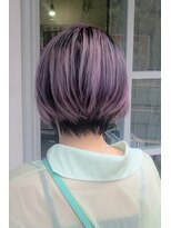 トップシェイプ(TOP SHAPE) ラベンダーグレージュ丸みボブ