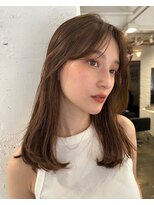ABBEY 福岡天神 【8月8日NEW OPEN(予定)】&nbsp;ミディアムヘアレイヤーカット前髪カット髪質改善トリートメント
