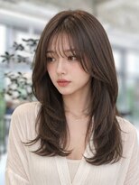 エトワ(ETOWA)&nbsp;レイヤーカット/透明感シアーブラウン/ハッシュカット