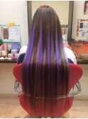 パープルメッシュロング