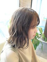 ヘアースペースシャルム (HAIR SPACE Charme)&nbsp;大人かわいいベージュ♪ 　外ハネセミディ