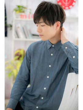 ヘアアンドビューティー ミック(Hair & Beauty miq) 流し前髪で優し気に…メンズクラウドマッシュショートb