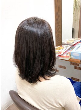 縮毛矯正とデジタルパーマでナチュラルスタイルに L 美容室 カノン Kanon のヘアカタログ ホットペッパービューティー