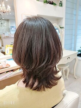 ヘアーズ 本店(HAIRZ) 《HAIRZ》一原☆艶髪ミディアムレイヤー！