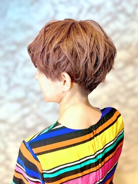 タヤ 東急百貨店吉祥寺店(TAYA) マッシュショート/ショートパーマ/コーラルピンク