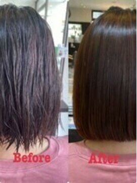 ビープライズ(Be PRIZE) 【髪質改善】ストレートヘアーアッシュブラウン