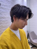 ステア ケース(stair case)&nbsp;メンズパーマ　襟足あり　センターパート