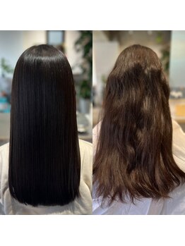 レアビーチ センター南店(LeaBeach)の写真/憧れの艶髪へ☆ナチュラルストレートを叶える髪質改善縮毛矯正！【縮毛矯正/髪質改善/白髪染め】