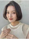 ショートボブ 顔周りレイヤー レイヤーボブ 髪質改善 表参道30代