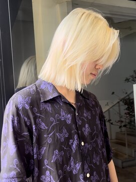 アクアオモテサンドウ(ACQUA omotesando) △メンズボブメンズミディアム切りっぱなしボブレイヤー