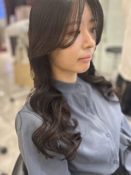 アピッシュ ギンザ(apish ginza) コテ巻き風パーマ/ロングパーマ/おしゃれウェーブヘア／40代