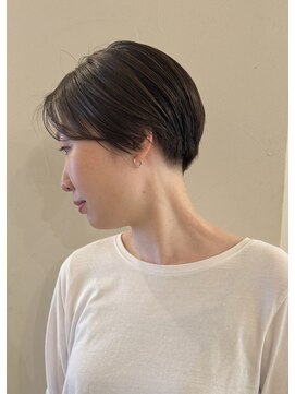 キミドリ(KIMIDORI) えりあしスッキリひし形丸みショート30代【恵比寿KIMIDORI】