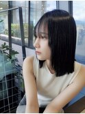 切りっぱなしボブ