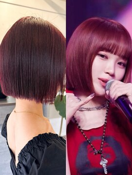 ラレイ ハラジュク(Lalei harajuku) 【白石】ルセラフィム/チェウォン/ワインレッド/原宿/学割