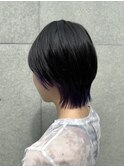 ショートウルフ インナー パープル/川崎/美髪カラー/髪質改善/