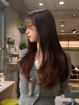 ゼストプラス(ZEST plus)&nbsp;【DAN】胸下ロング×ハイレイヤーで軽やか韓国風スタイル