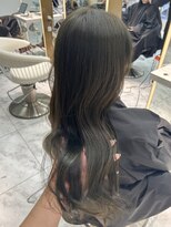 ロンドルピナス 小倉(Lond Lupinus) ミディアムヘア暗めカラー/デザインカラー/フェイスフレーミング