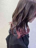 エヌプラスリタ 近鉄八尾(N+lita)&nbsp;くびれヘアアプリコットオレンジハイライトカラーサーフカラー