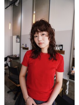 デイジードゥ(Daisy duex) レイヤー　デザインカラー グランマッシュ 暗めカラー パーマ