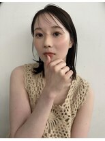 プーネ(puune) 艶髪ストレート/透け感カラー/こなれミディアム