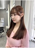 市野瀬裕奈/博多韓国ヘア/顔周りカット/マロンブラウンカラー
