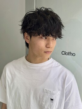 クロト(Clotho) マッシュ/波巻きツイストスパイラルシャドウパーマ