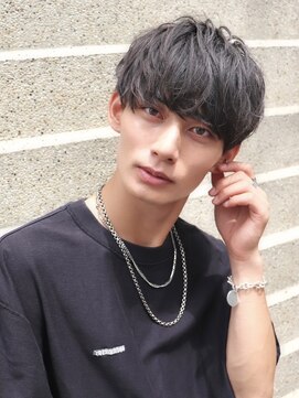 ニュアンスマッシュショートソフトツイストパーマ刈り上げ