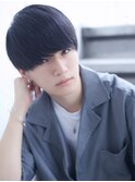 重めナチュラルマッシュショートノーセットサイドパート