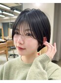 女性らしい丸みショート