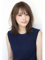 ソレイユ(Soleil) ひし形/オフィス/20代/30代/40代/くびれミディアム/シャギー
