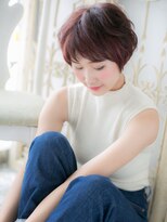 大波純一美容室パーティハン&nbsp;フレンチカジュアルエアリー小顔ショートa小山10代20代30代