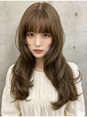 ヘアカラーグレージュカチモリヘアレイヤーボブ50代ボーイッシュ