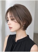 シルキーカット/韓国風/ショートボブ