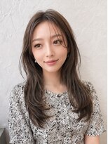 ディアー 生駒店(Dear) 大人レイヤー ミディアムロング ゆるウェーブ 髪質改善カラー