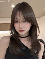 リリット(ReLit)&nbsp;地毛ハイライトハッシュカットヨシンモリピンクフレンチバング