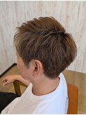 【赤みを抑えて透明感UP】ショートカット×爽やかオリーブカラー