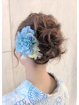 ヘアアンドメイク オプシス(Hair&Make OPSIS) 短い髪でもまとめられる浴衣ヘア