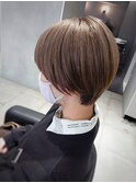 大人無造作マッシュショート