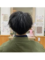 猫と三日月&nbsp;学生カット・マッシュスタイル