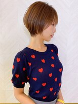 ロンド ストラーダ 心斎橋(Lond strada)&nbsp;ショート×ハイライト白髪ぼかし×シルキーベージュ[心斎橋]