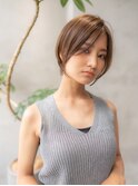 大人ナチュラルショートボブ/インナーカラー/20代30代/髪質改善