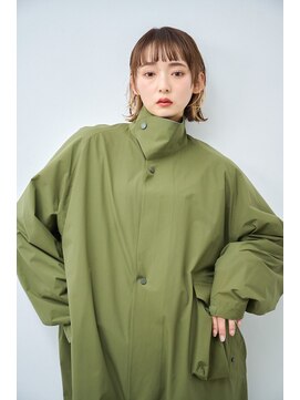 リトル 盛岡(little) イヤリングカラーと外ハネでお洒落ボブ