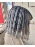 【シルバーバレイヤージュ/ブリーチ/コントラスト】20代30代40代