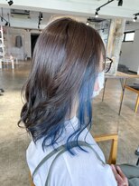 ザ オーダー(THE ORDER)&nbsp;ブルー/インナーカラー/ケアブリーチ/デザインカラー/ゆる巻き