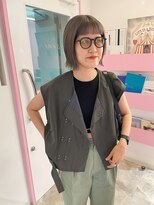 ゲームバイアランスミシー 心斎橋(GAME by Alan Smithee)&nbsp;外ハネボブ/マチルダボブ/グレージュ【心斎橋/堀江】か