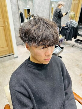 フォンド 津田沼(fond.) ハイライト/マッシュパーマ/ウルフ/アッシュブラック/津田沼